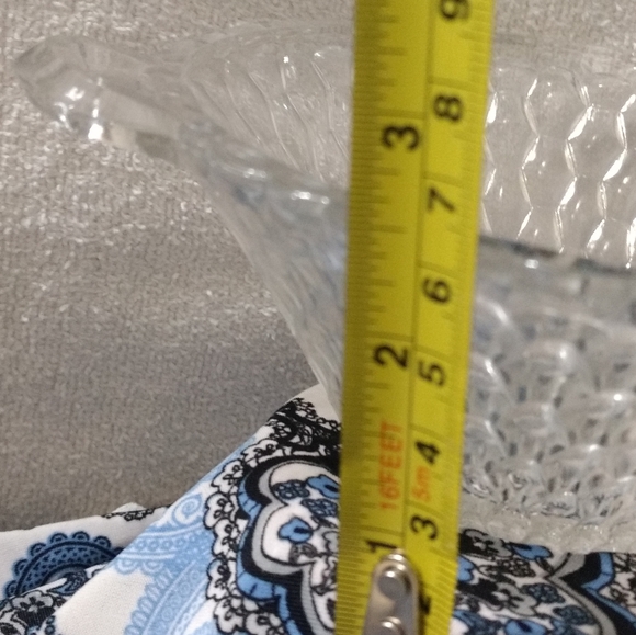 Vintage Inghon Clear Honeycomb Pattern by Indiana Glass Candy Dish - Picture 9 of 9